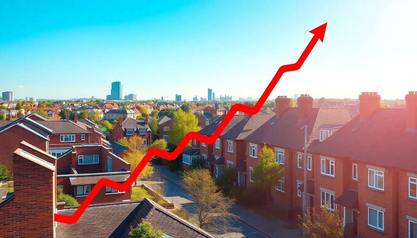 Analyzing UK House Prices trends with rising property values and market growth indicators in